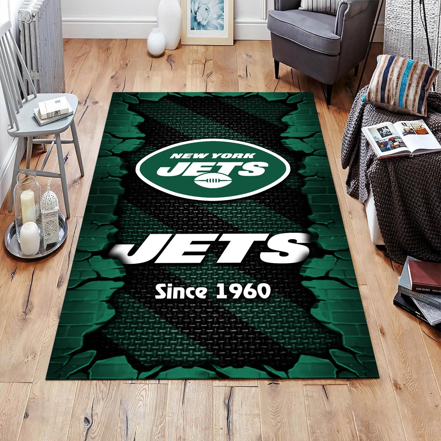 New York Jets Rectangle Rug BGRERUG146