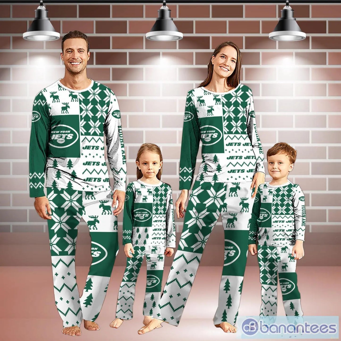 New York Jets Pajamas Christmas Gift For Family AZCPYZAM121