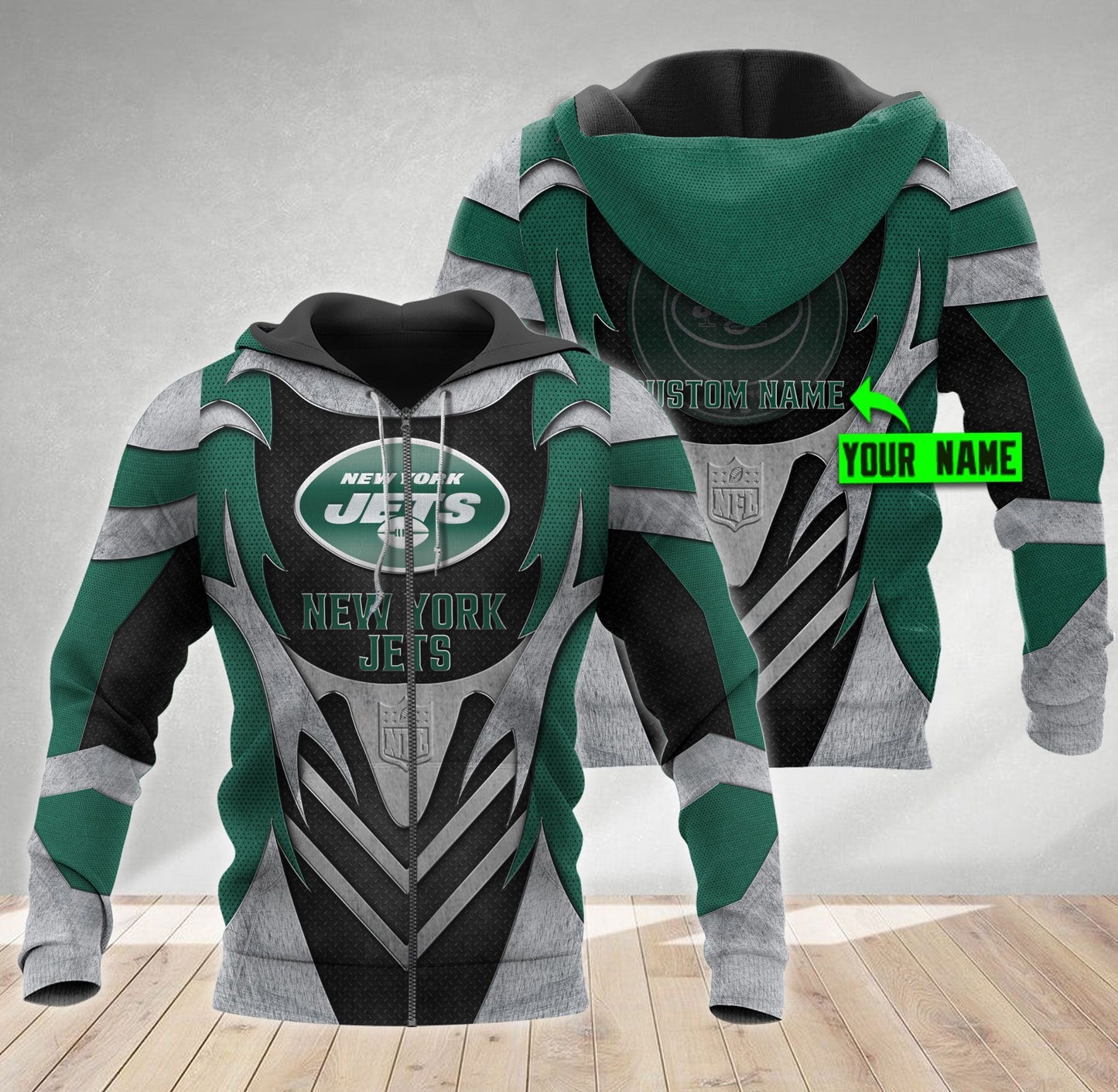 New York Jets Personalized All Over Printed 442