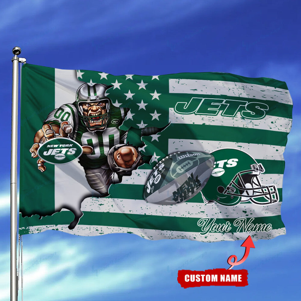 New York Jets Personalized Flag 123