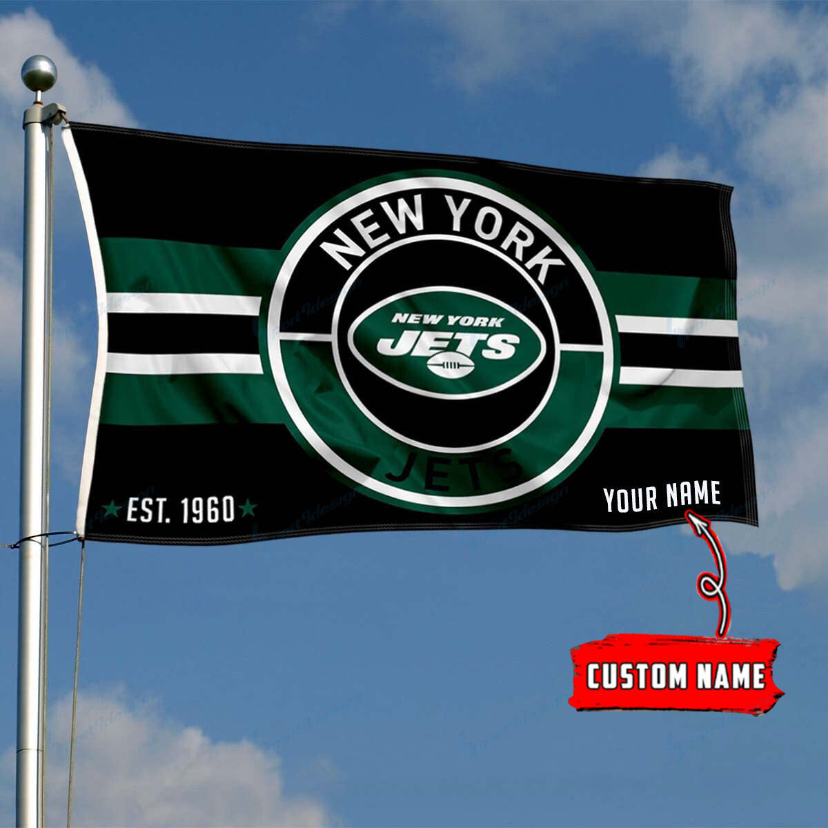 New York Jets Personalized Flag 188