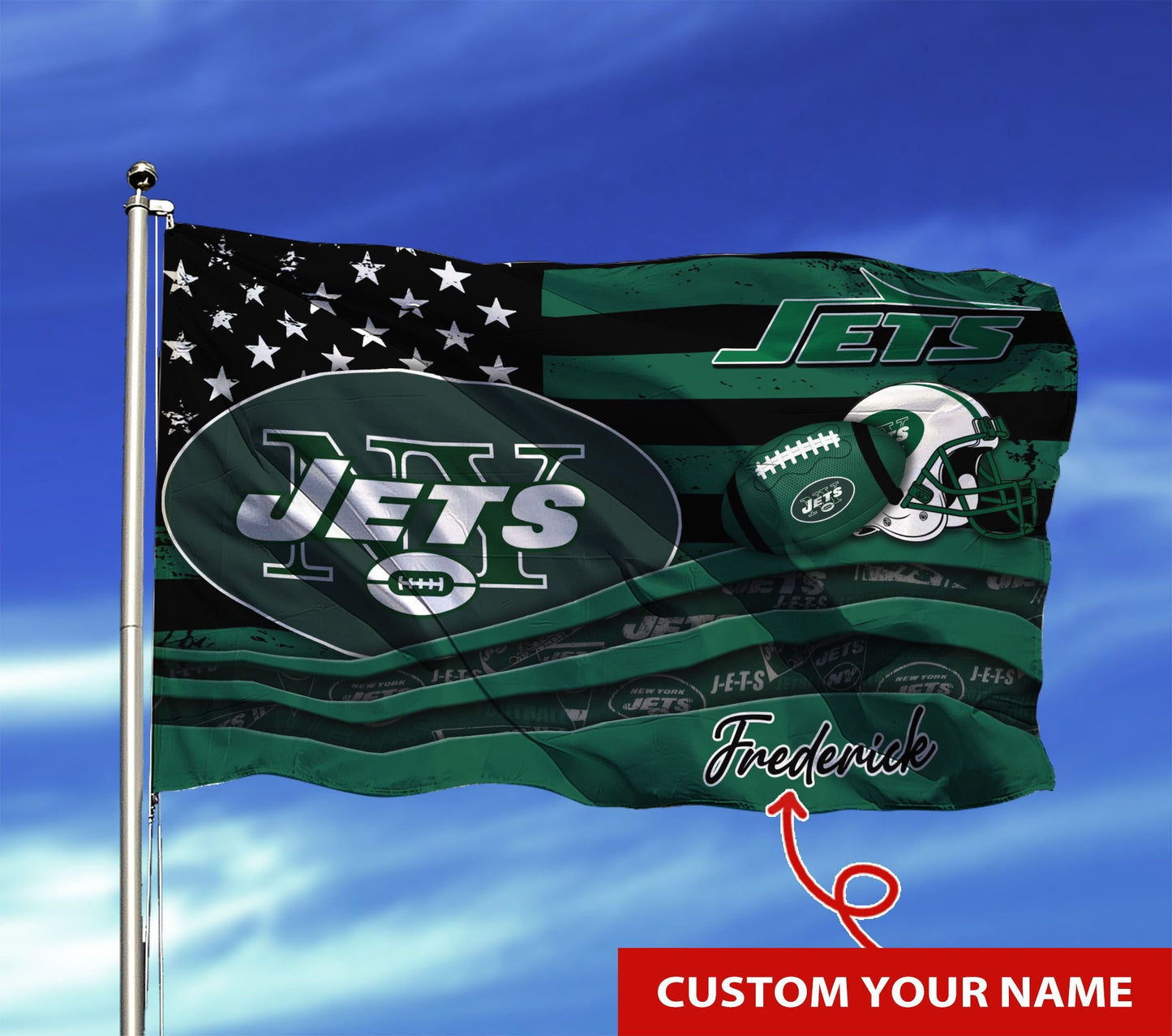 New York Jets Personalized Flag 23