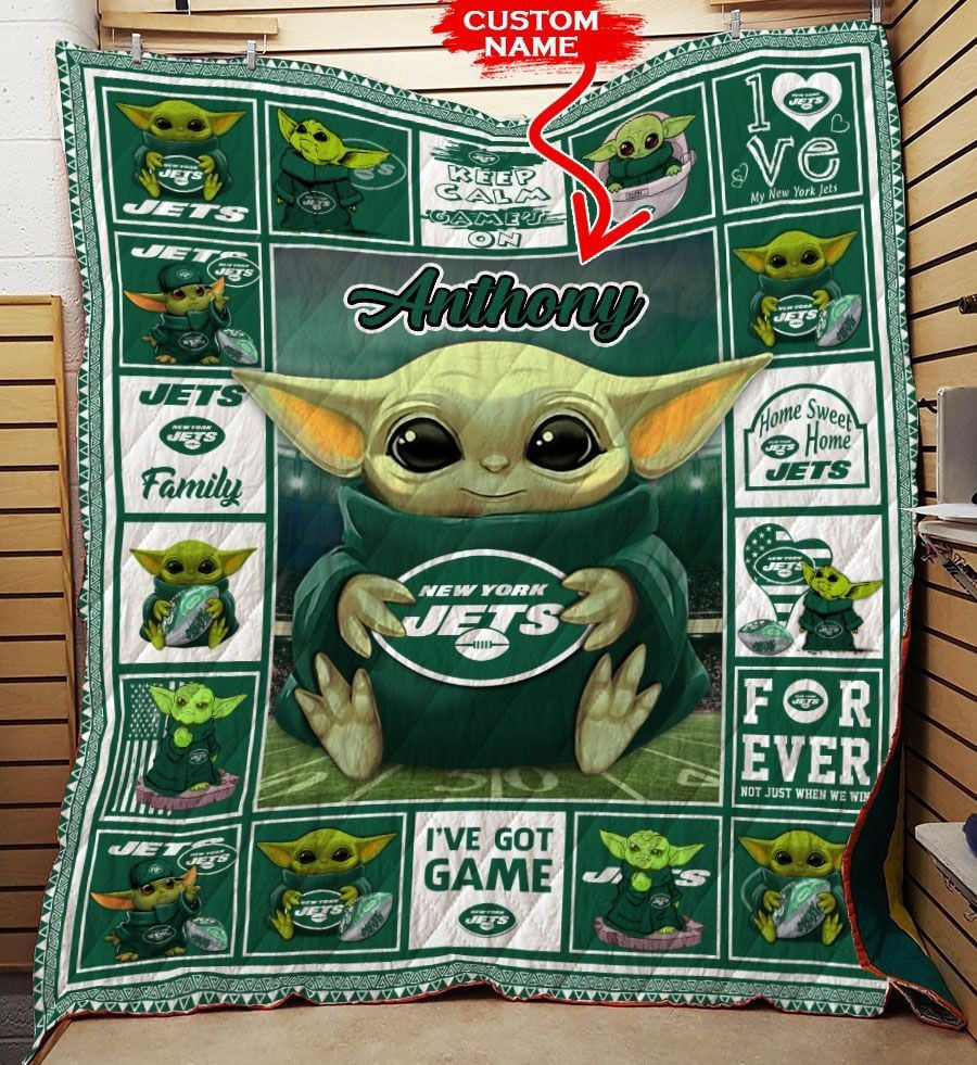 New York Jets Personalized Premium Quilt BG27
