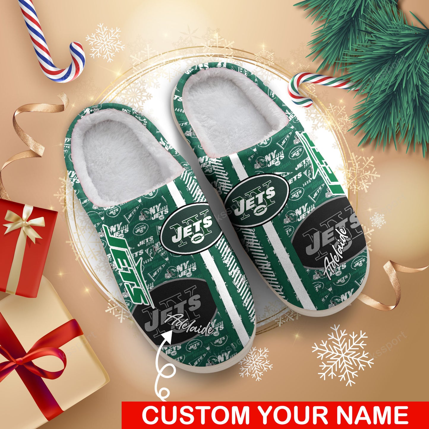 New York Jets Personalized Slipper BG80