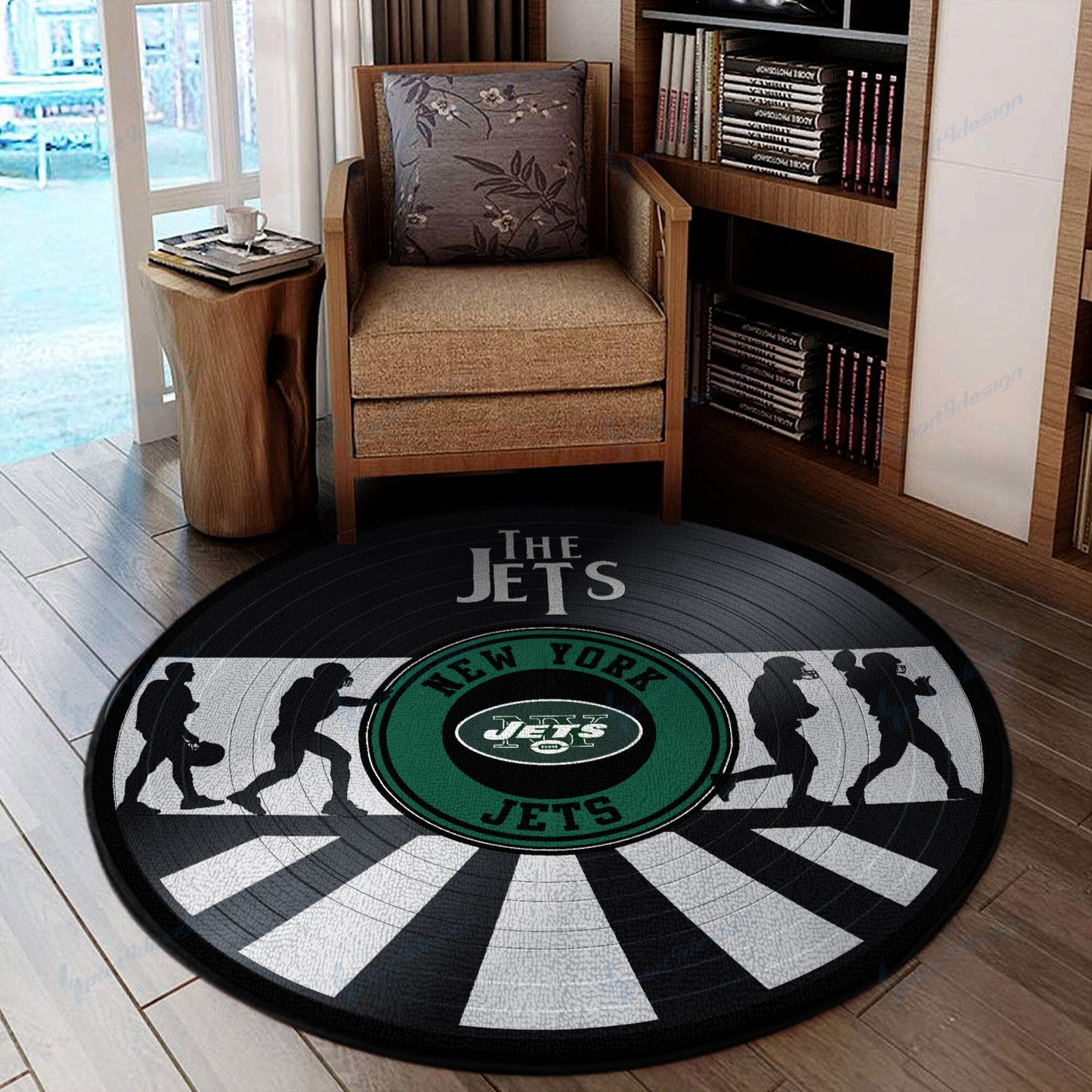 New York Jets Round Rug 106