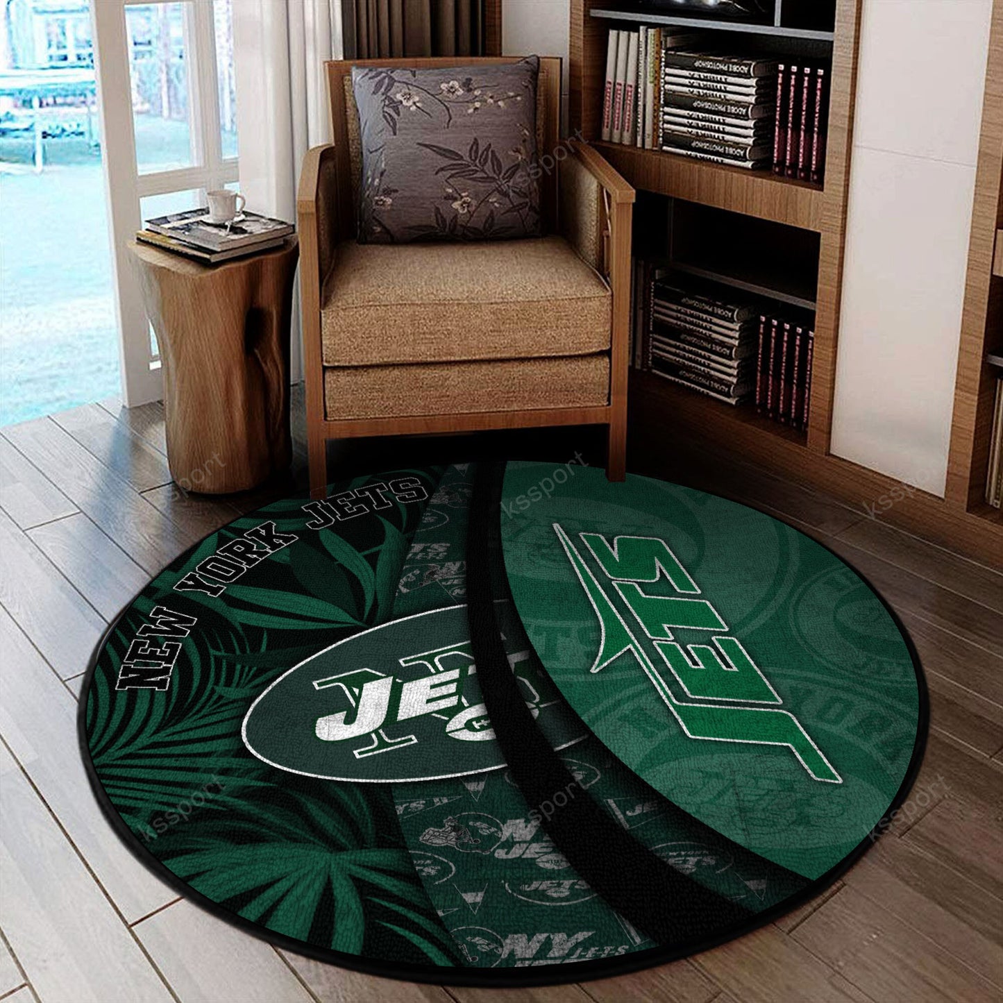 New York Jets Round Rug 144