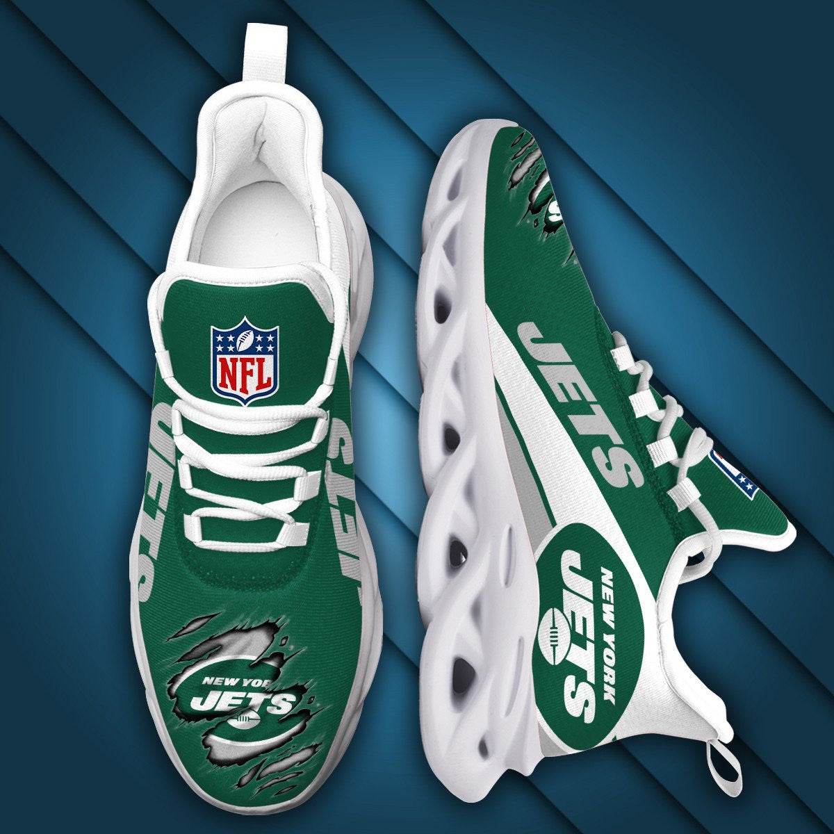 New York Jets Yezy Running Sneakers 953
