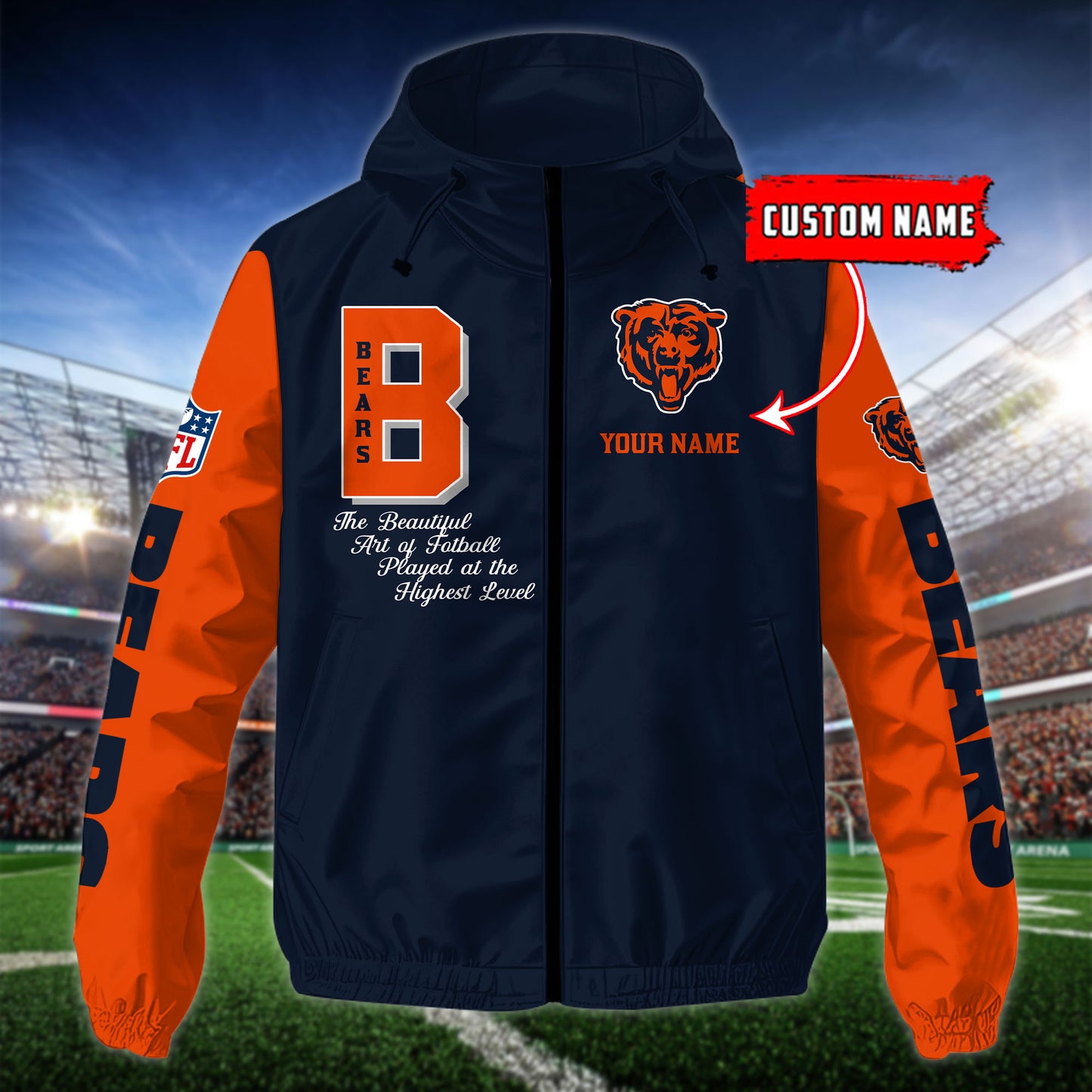 Chicago Bears Outdoor Jacket AZBTOJ000134