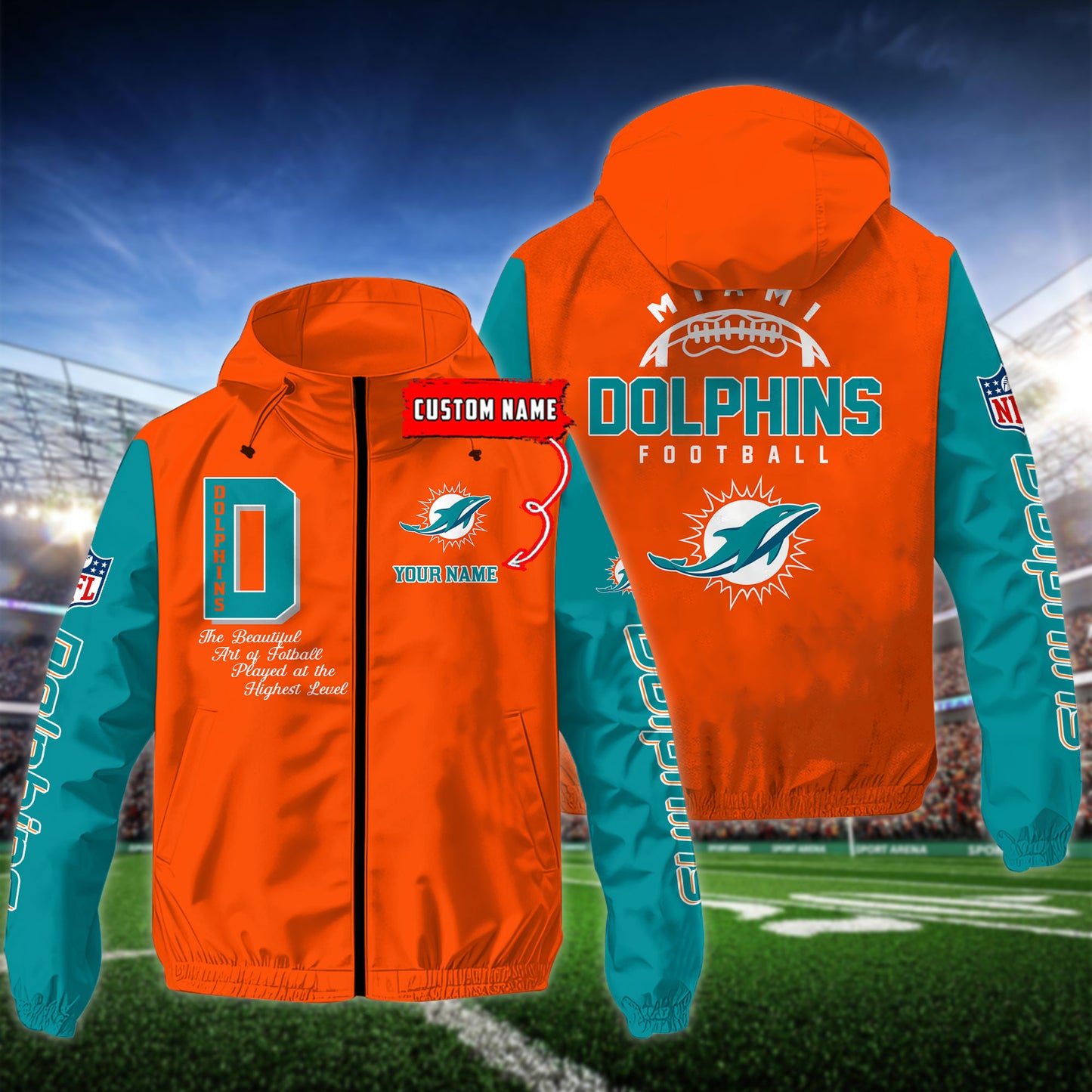 Miami Dolphins Outdoor Jacket AZBTOJ000145