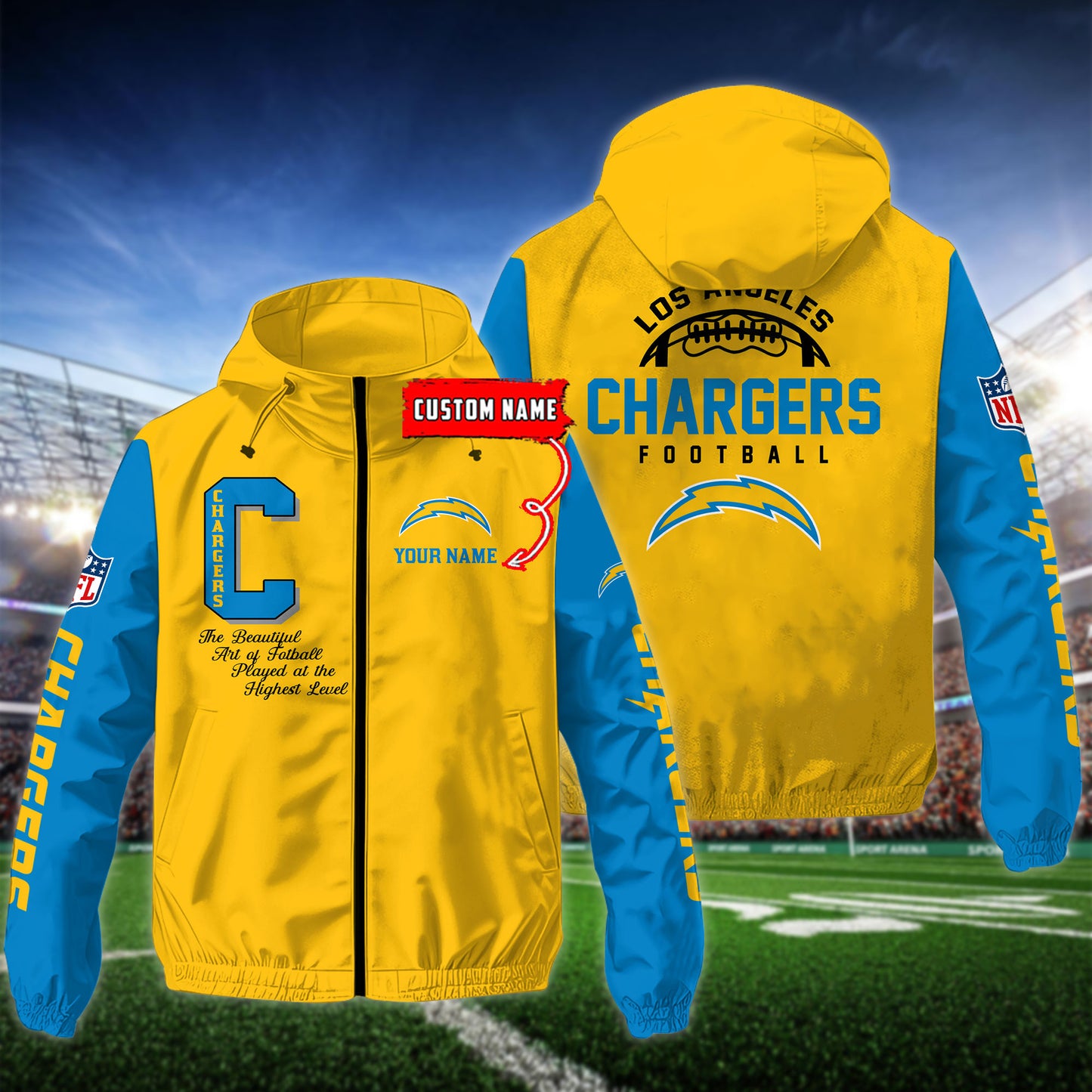 Los Angeles Chargers Outdoor Jacket AZBTOJ000155