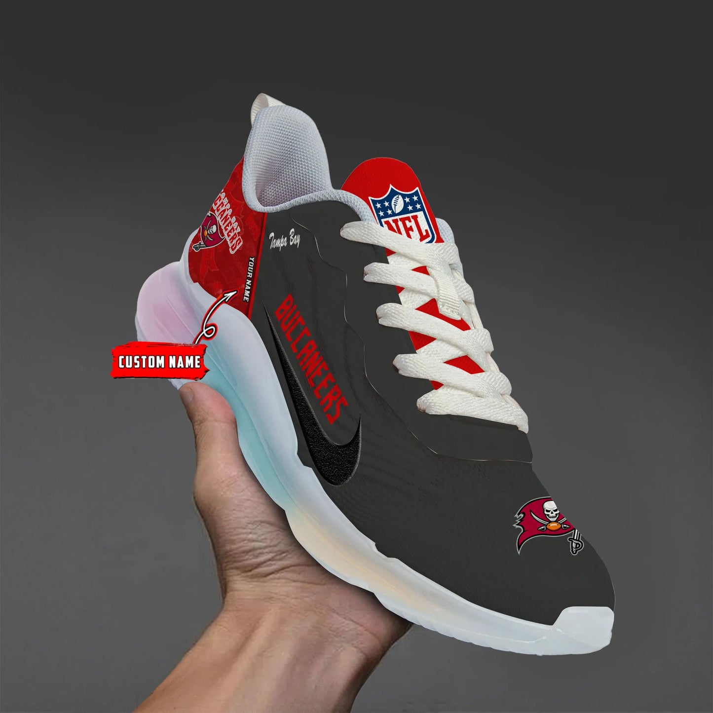 Tampa Bay Buccaneers Rainbow Cushion Running Shoes AZBTCRS00030
