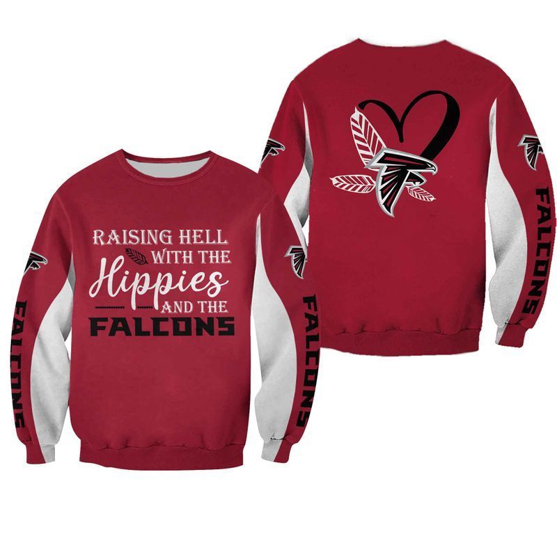 NFL Atlanta Falcons Limited Edition All Over Print Hoodie Sweatshirt Zip Hoodie T shirt Unisex Size