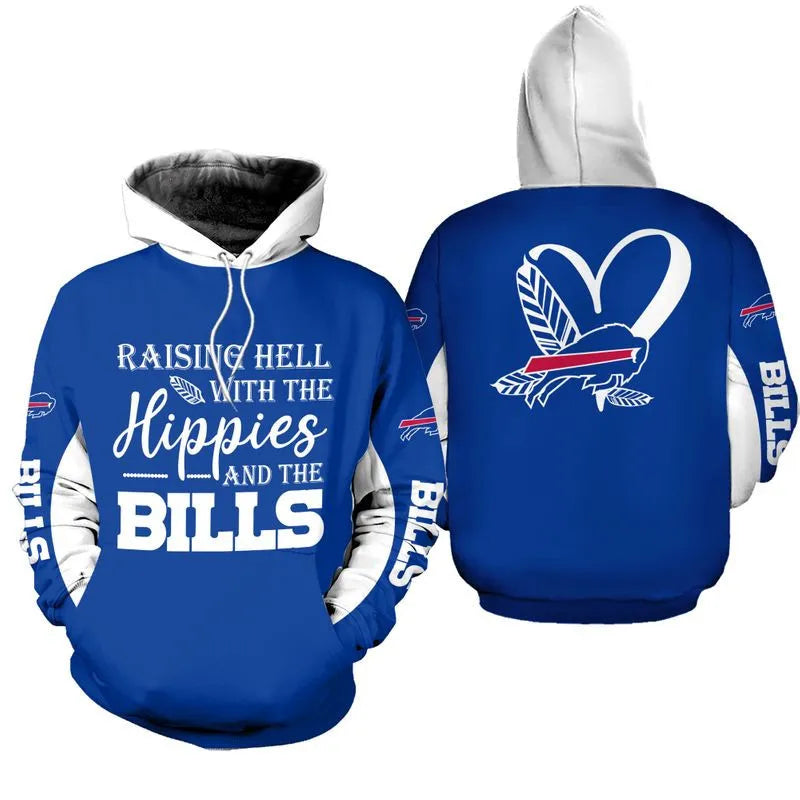 NFL Buffalo Bills Limited Edition All Over Print Hoodie Sweatshirt Zip Hoodie T shirt Unisex Size NEW018013