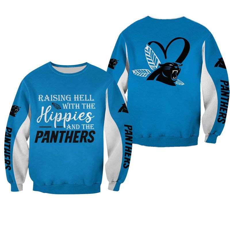 NFL Carolina Panthers Limited Edition All Over Print Hoodie Sweatshirt Zip Hoodie T shirt Unisex Size