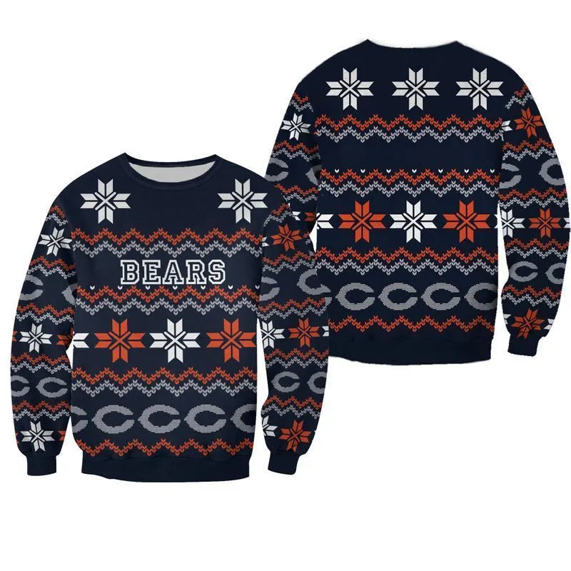 NFL Chicago Bears Limited Edition All Over Print Christmas Ugly Sweater Sweatshirt
