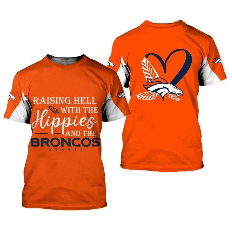 NFL Denver Broncos Limited Edition All Over Print Hoodie Sweatshirt Zip Hoodie T shirt Unisex