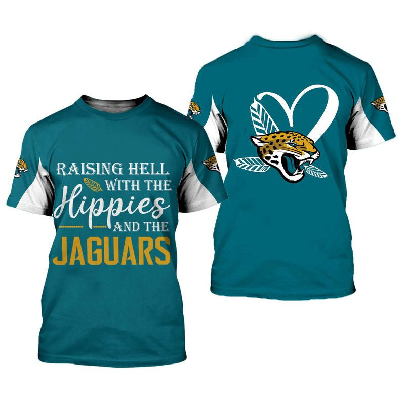 NFL Jacksonville Jaguars Limited Edition All Over Print Hoodie Sweatshirt Zip Hoodie T shirt Unisex Size NEW018016