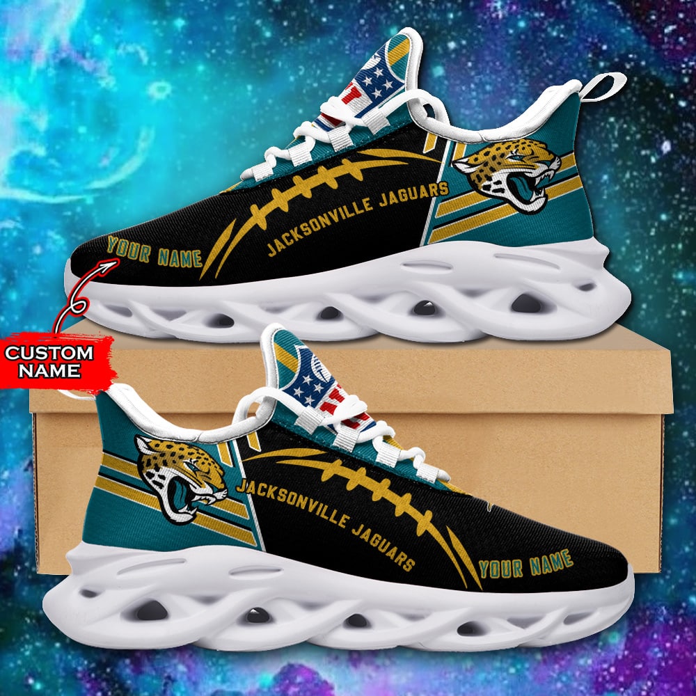 Jacksonville Jaguars Personalized Yezy Running Sneakers SPD733