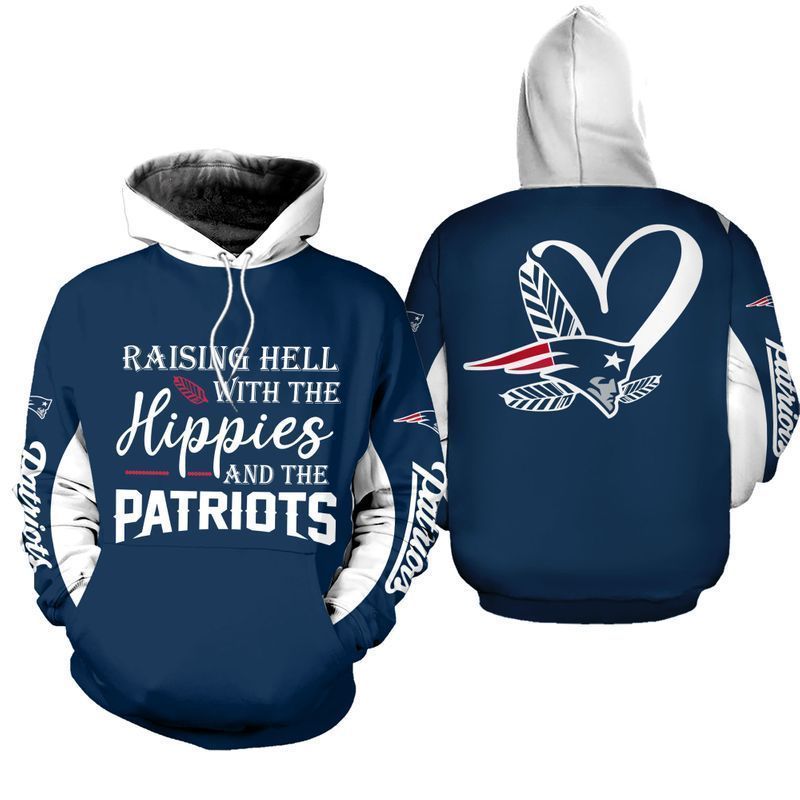 NFL New England Patriots Limited Edition All Over Print Hoodie Sweatshirt Zip Hoodie T shirt Unisex