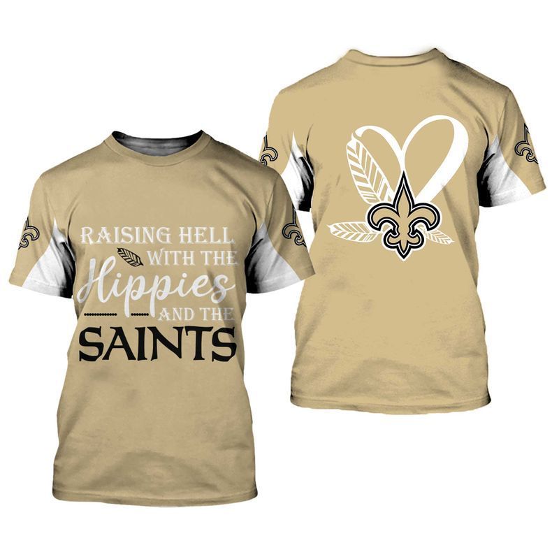 NFL New Orleans Saints Limited Edition All Over Print Hoodie Sweatshirt Zip Hoodie T shirt Unisex Size