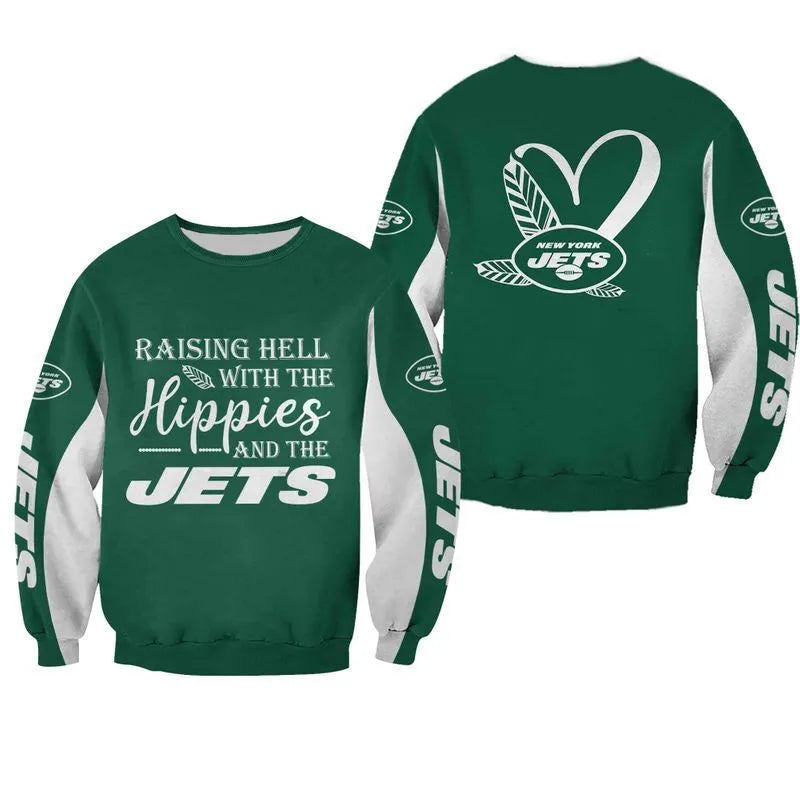 NFL New York Jets Limited Edition All Over Print Hoodie Sweatshirt Zip Hoodie T shirt Unisex