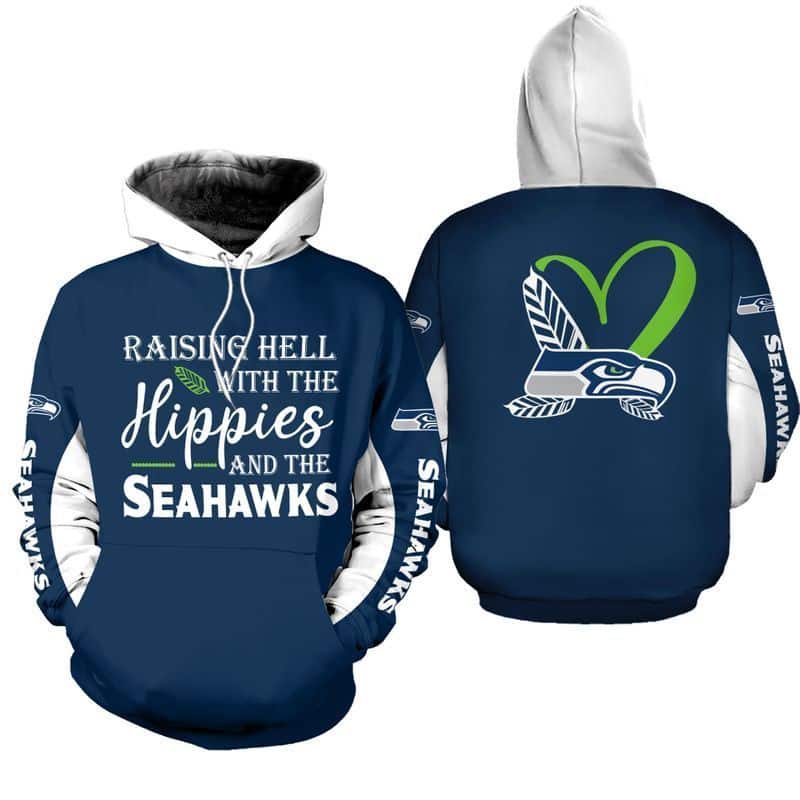 NFL Seattle Seahawks Limited Edition All Over Print Hoodie Sweatshirt Zip Hoodie T shirt Unisex