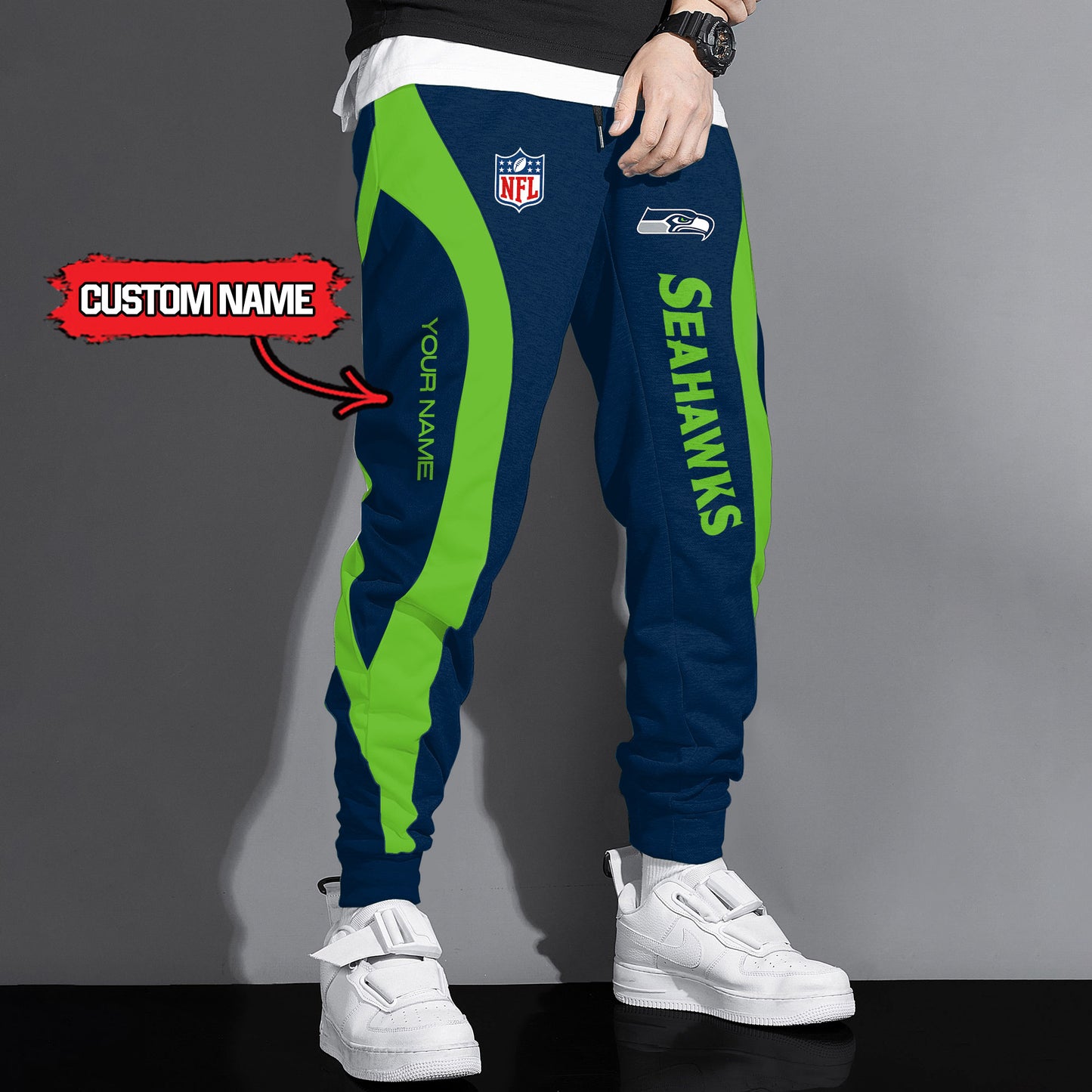 Seattle Seahawks Drawstring Joggers AZBTJG000021