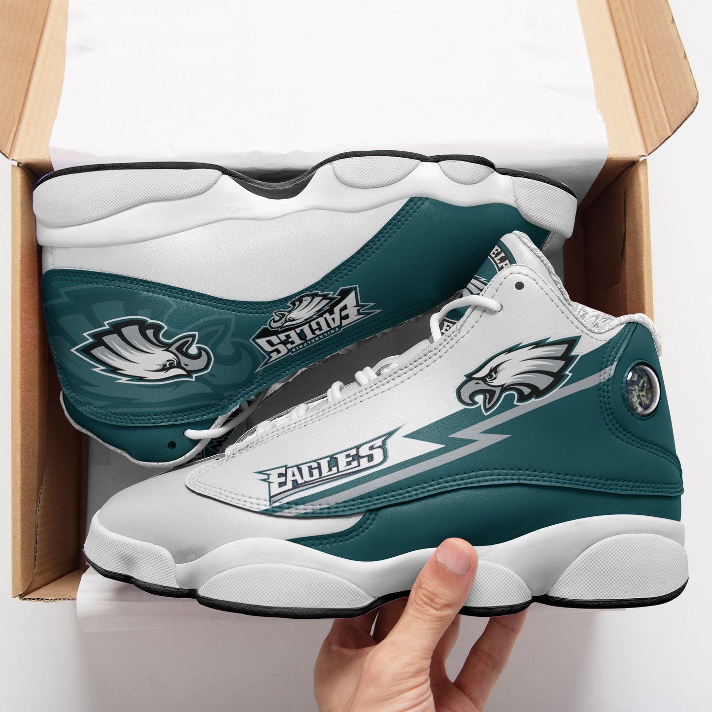 Philadelphia Eagles Air JD13 Sneakers 140