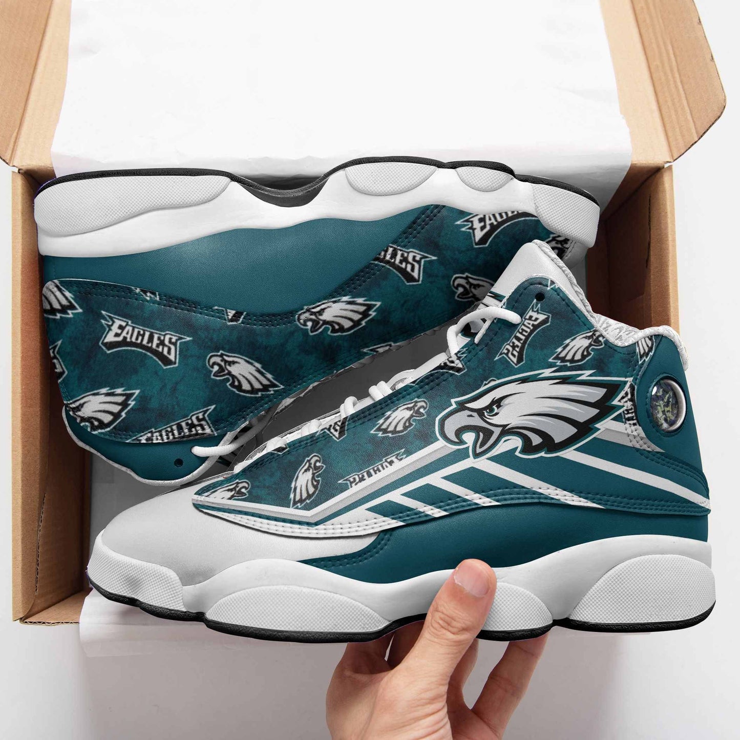Philadelphia Eagles Air JD13 Sneakers 646