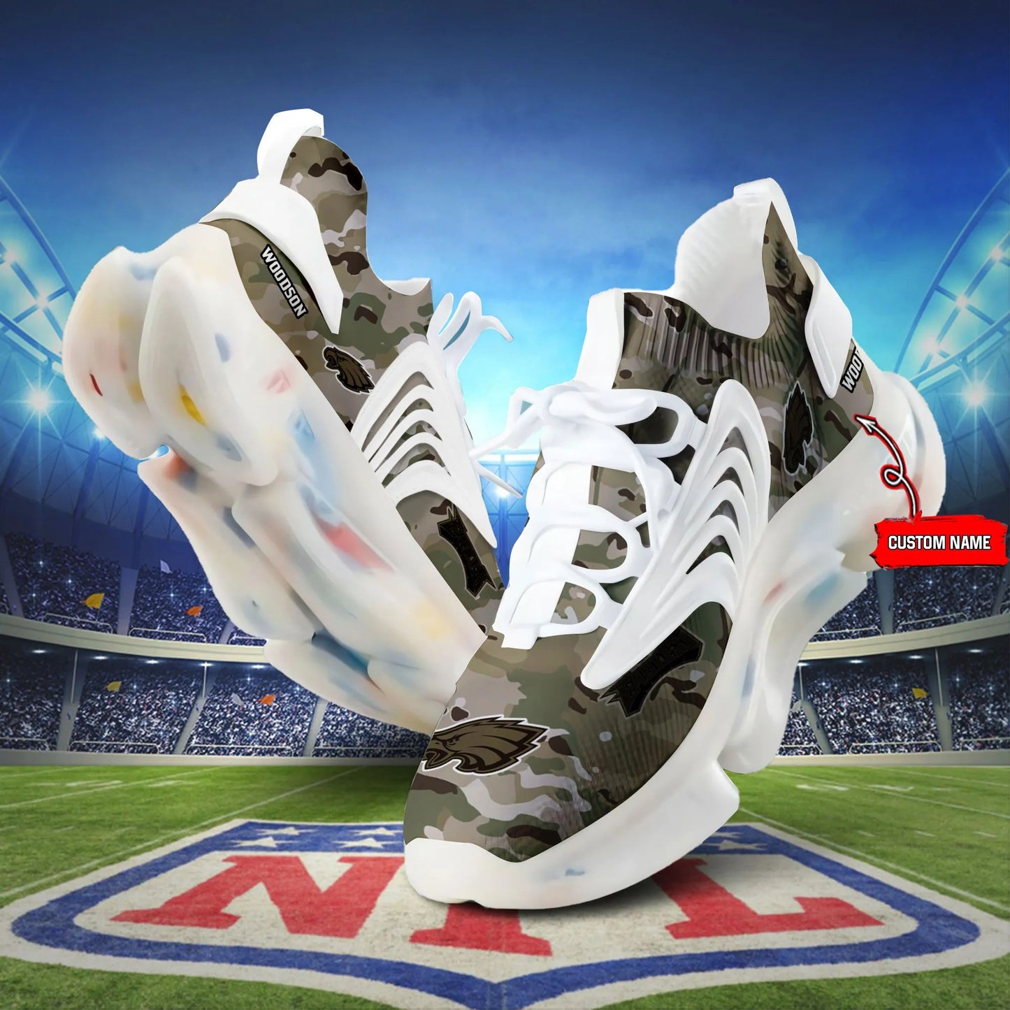 Philadelphia Eagles F68 Sport Camo Shoes S08
