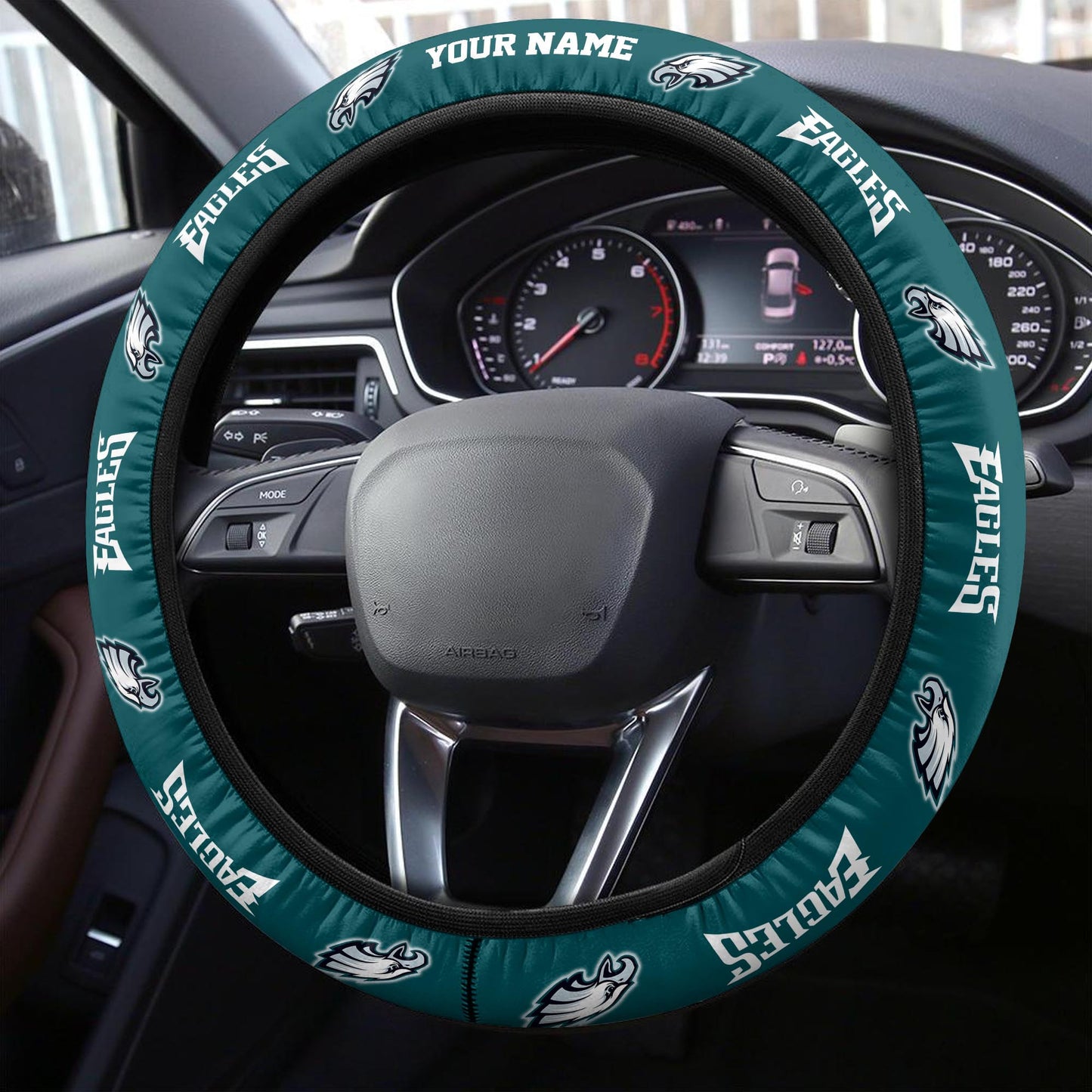 Philadelphia Eagles Personalized 3D Steering Wheel Cover 89
