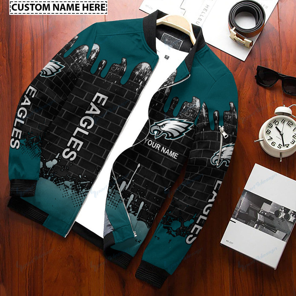 Philadelphia Eagles Personalized Bomber Jacket BG356
