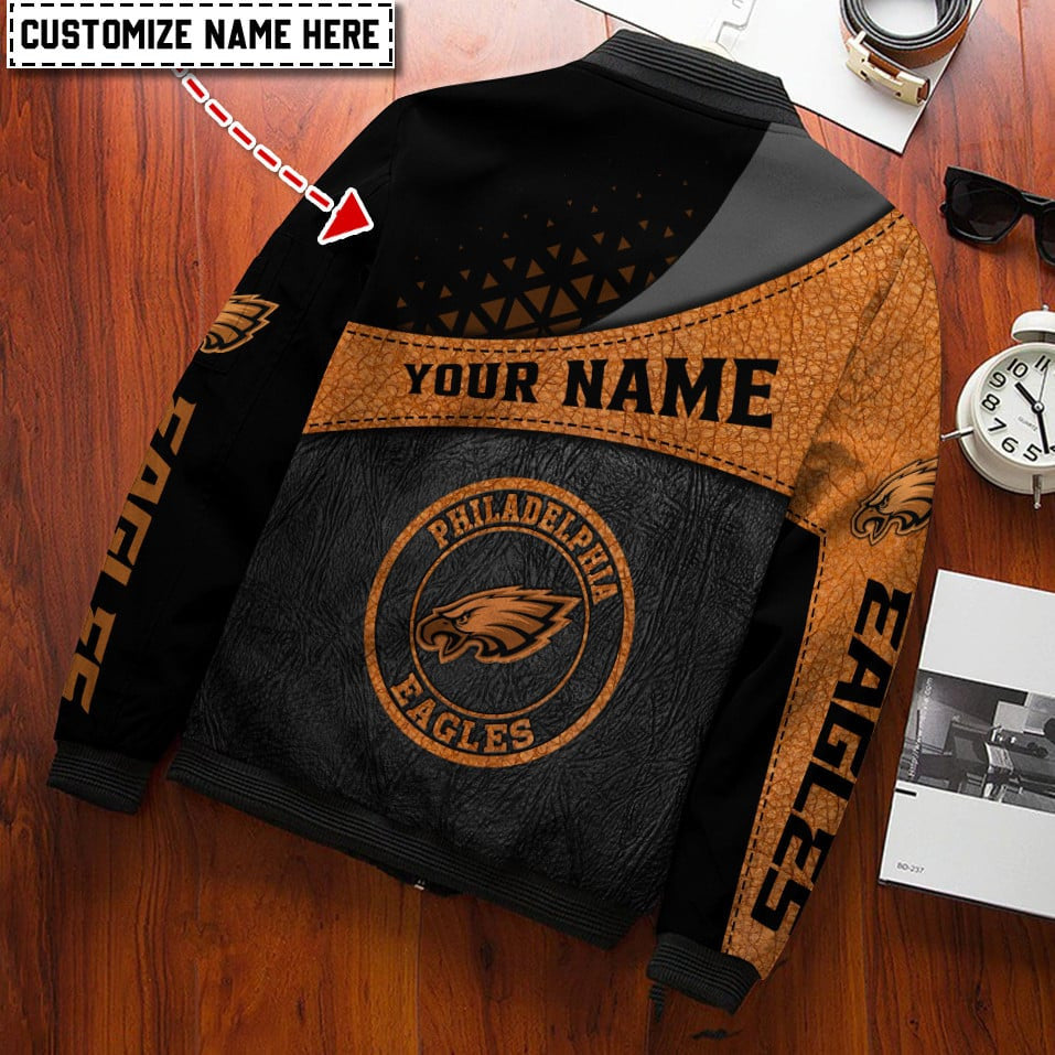 Philadelphia Eagles Personalized Bomber Jacket BG743