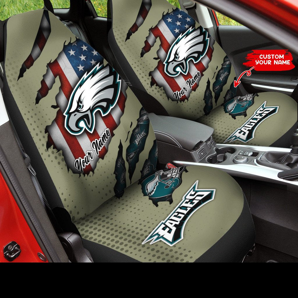 Philadelphia Eagles Personalized Car Seat Covers BG226