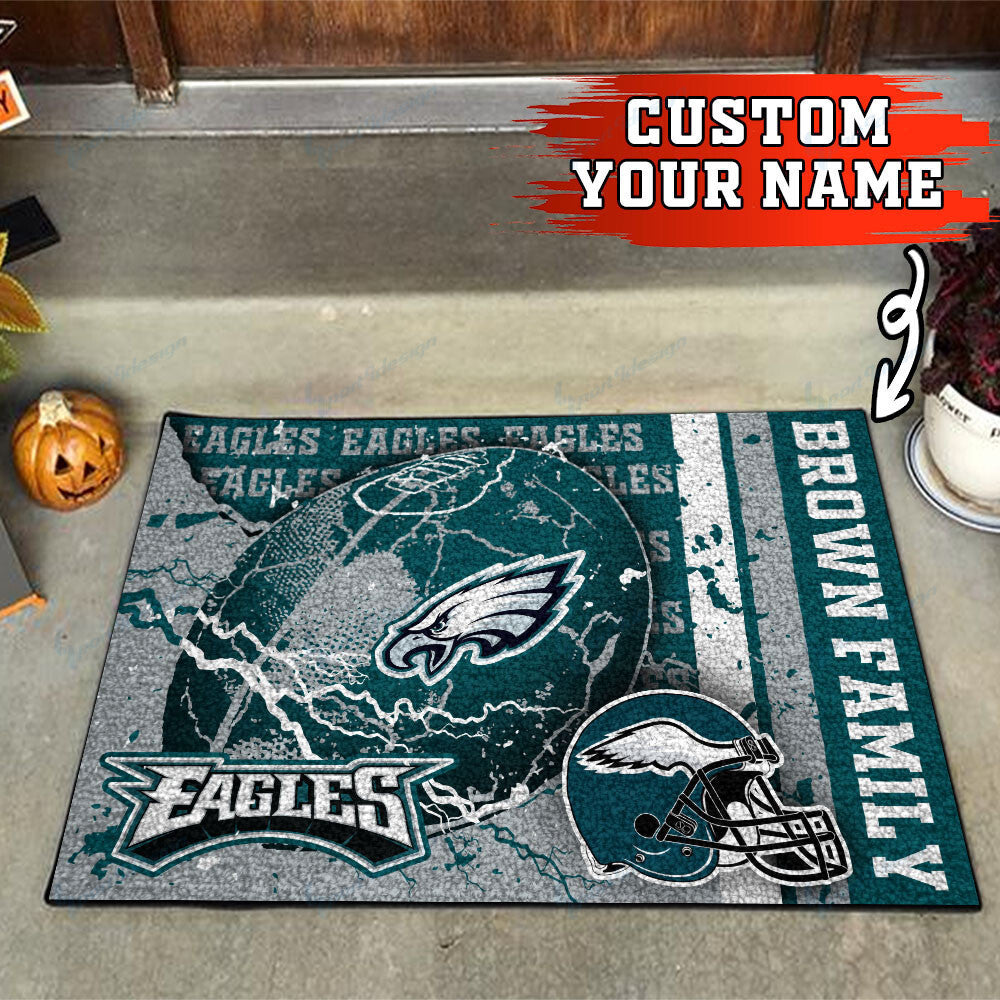 Philadelphia Eagles Personalized Doormat BG25