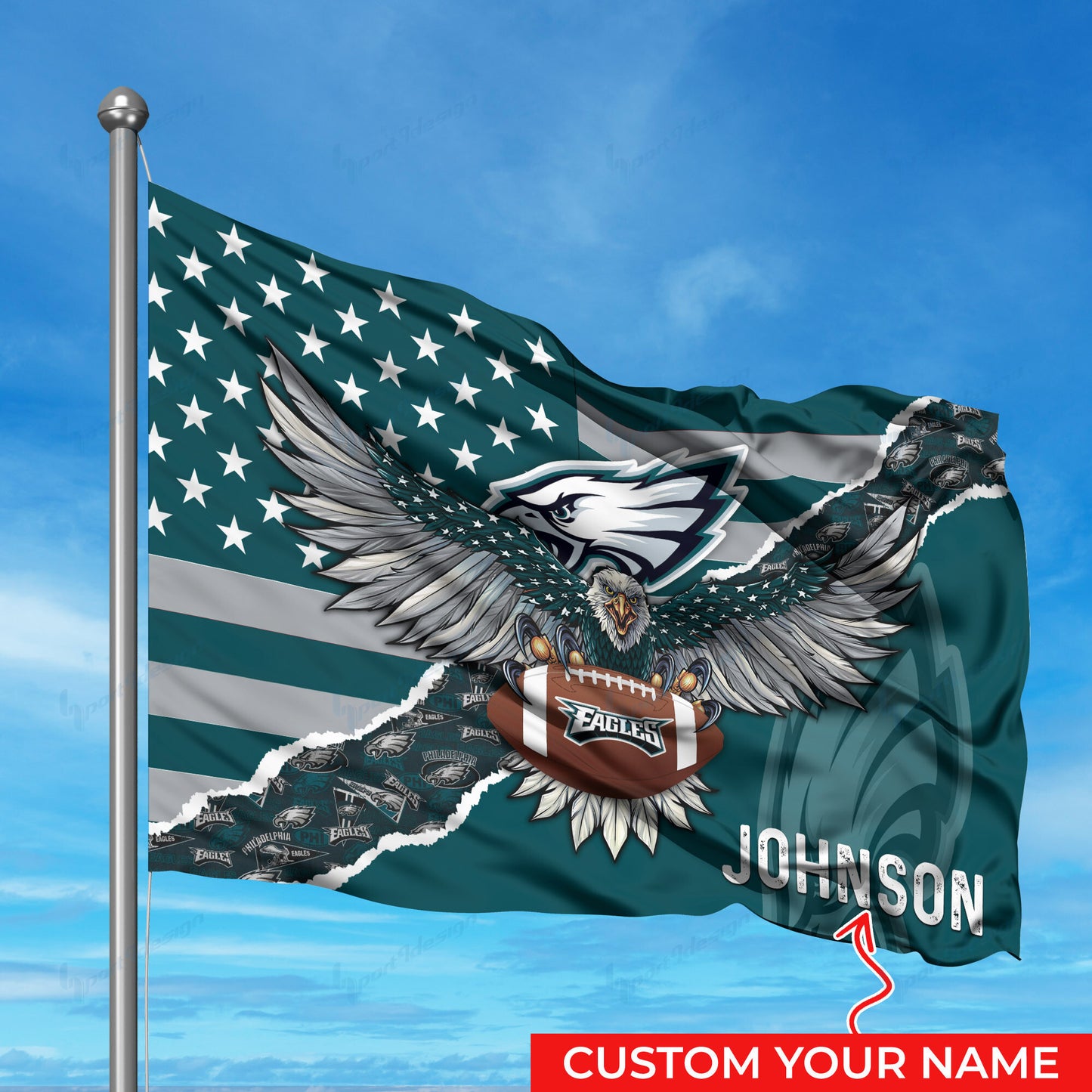 Philadelphia Eagles Personalized Flag 299