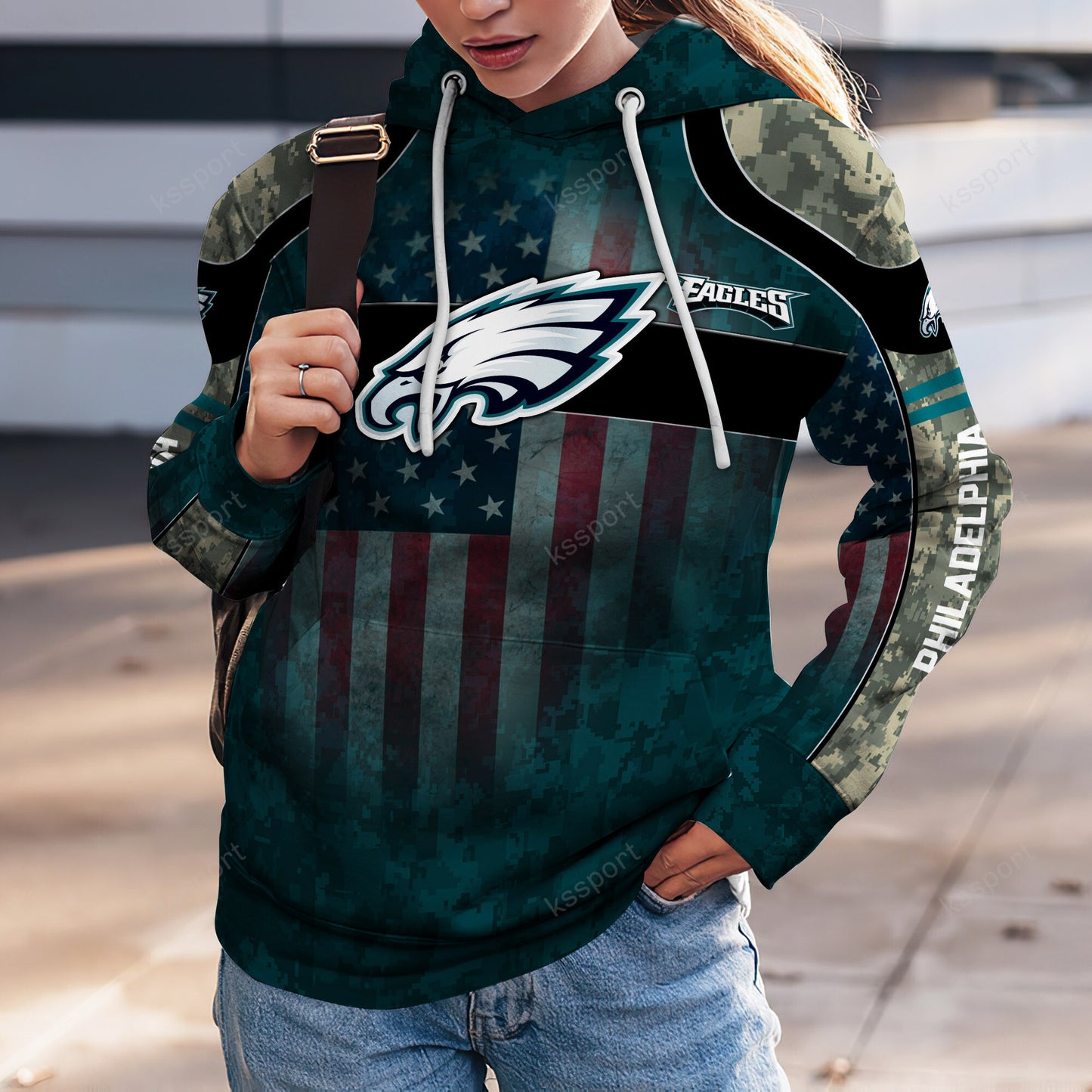 Philadelphia Eagles Personalized Leggings And Hoodie BG87