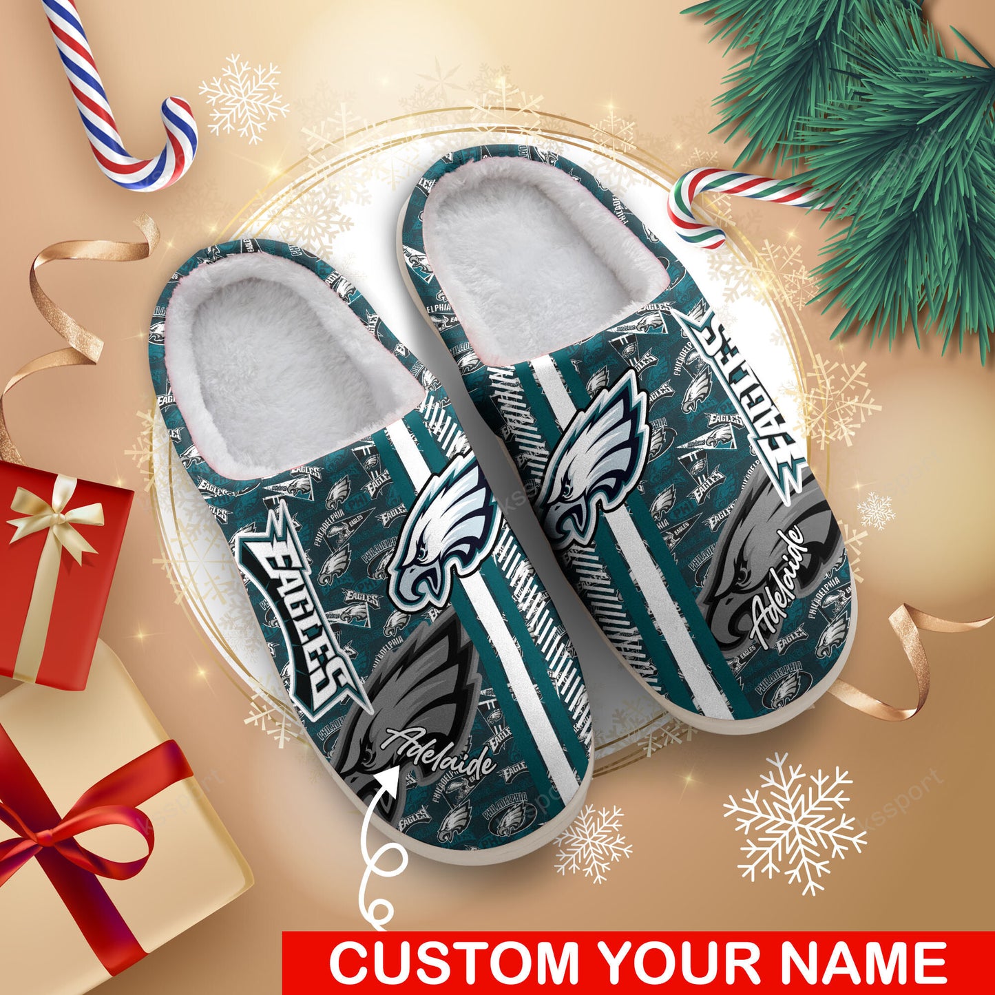 Philadelphia Eagles Personalized Slipper BG82