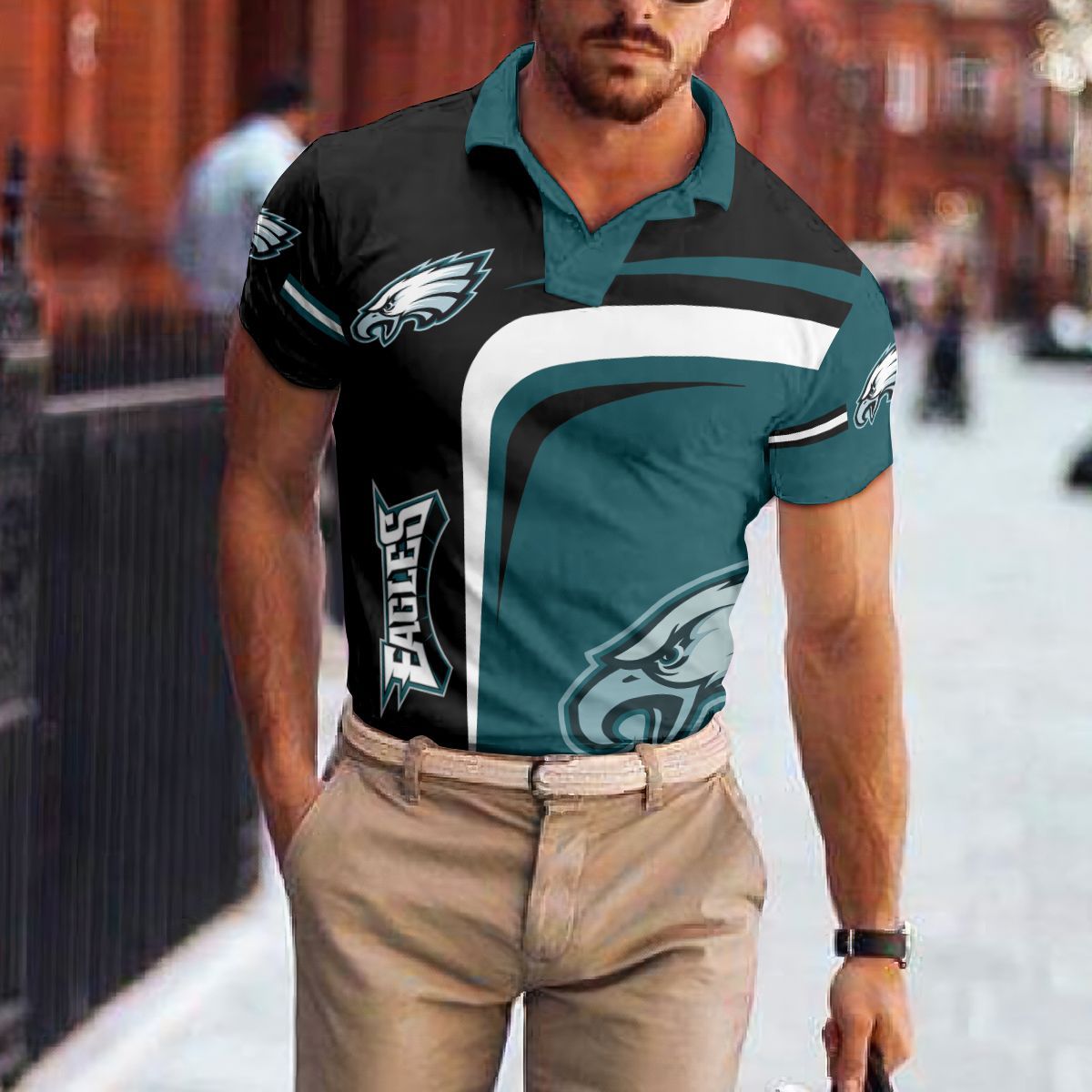 Philadelphia Eagles Polo T-shirt 030