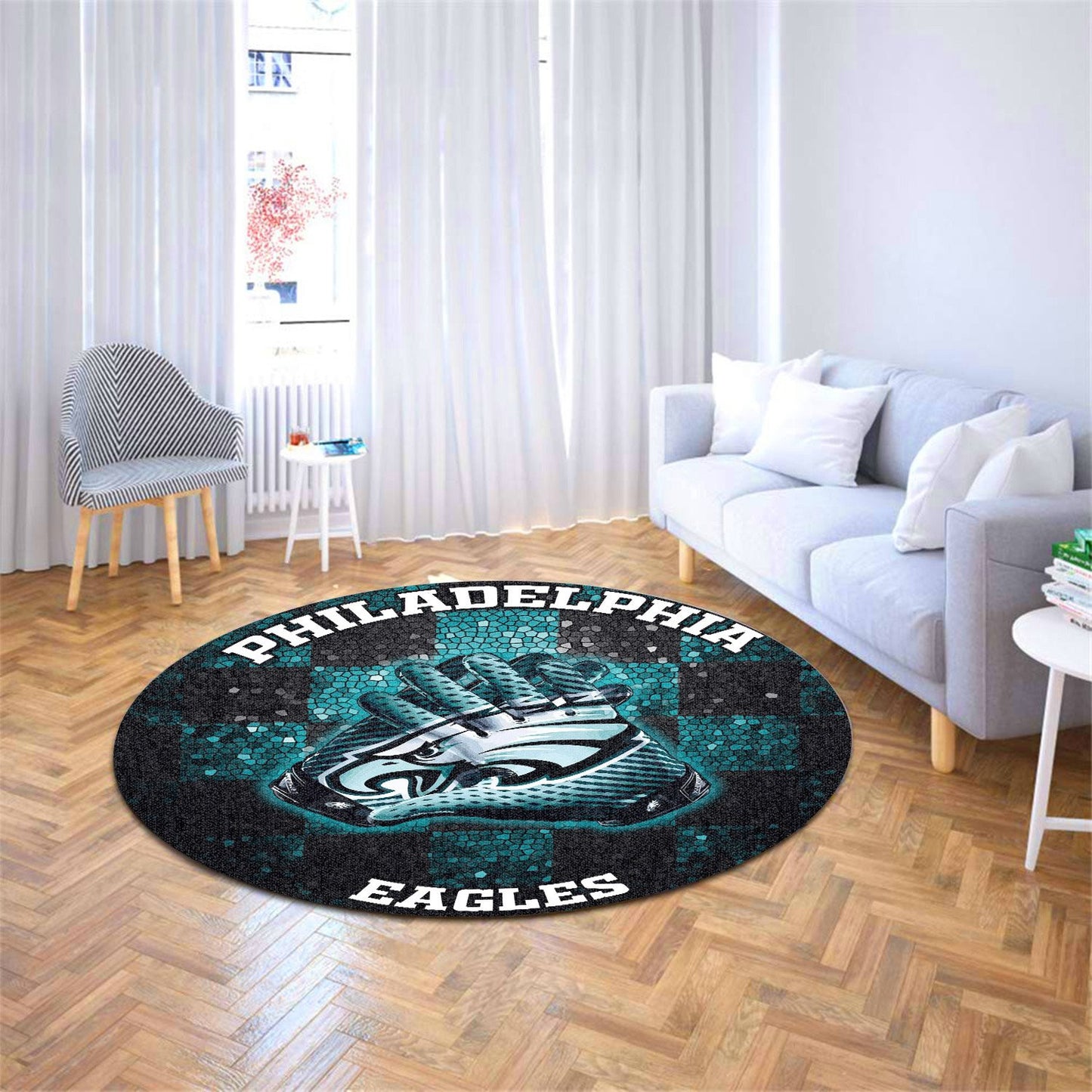 Philadelphia Eagles Round Rug 163