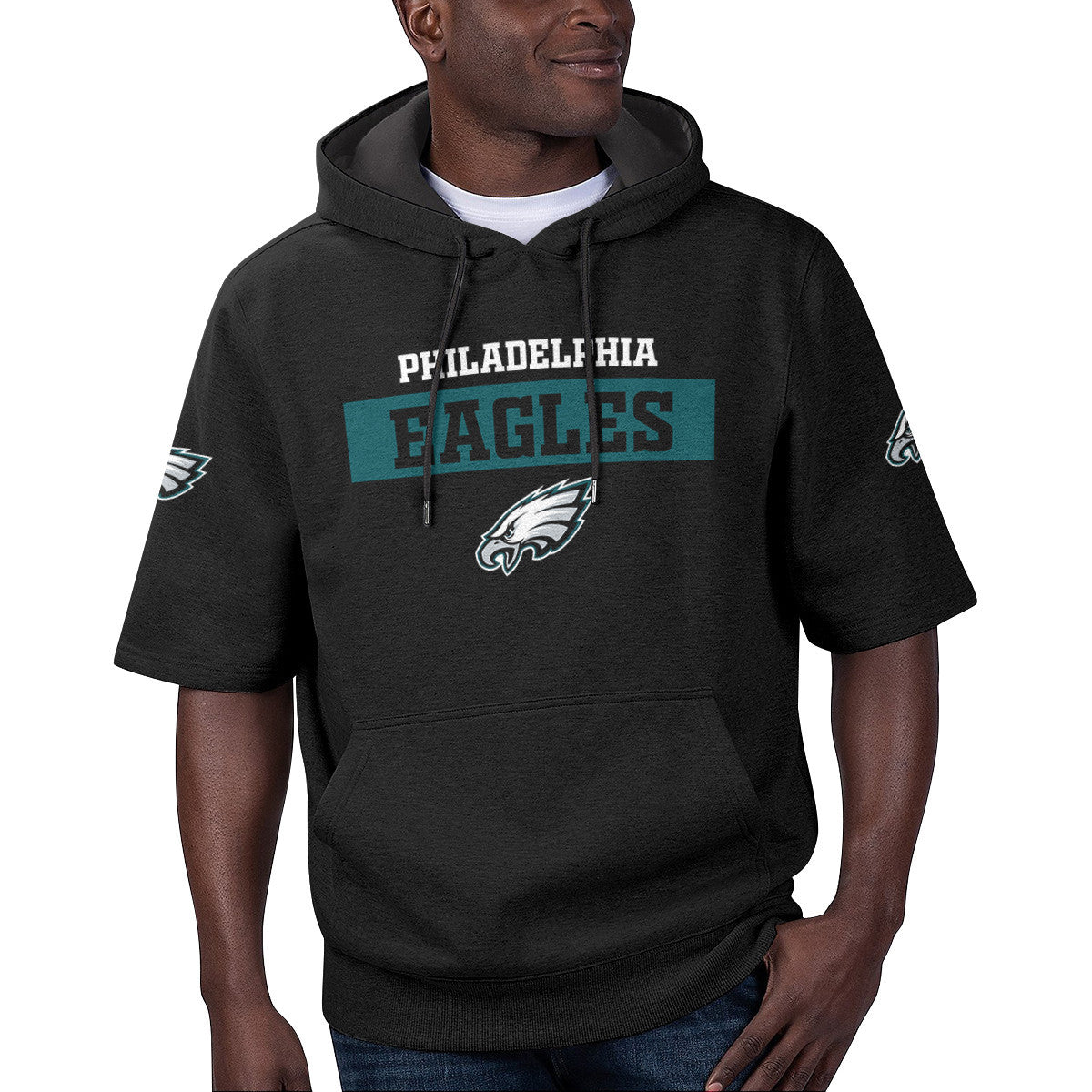 Philadelphia Eagles Short Sleeve Hoodie BG10