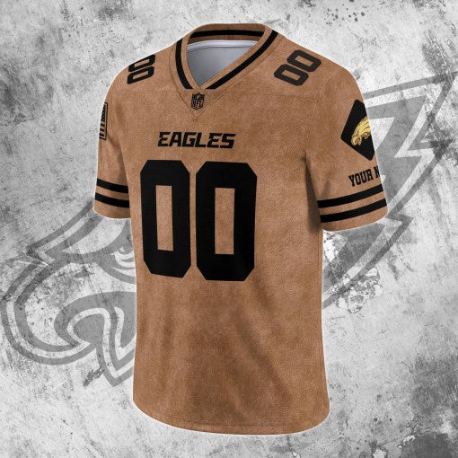 Philadelphia Eagles Personalized V-neck Football Jersey Sport Gifts For Fan AZCVFJ090