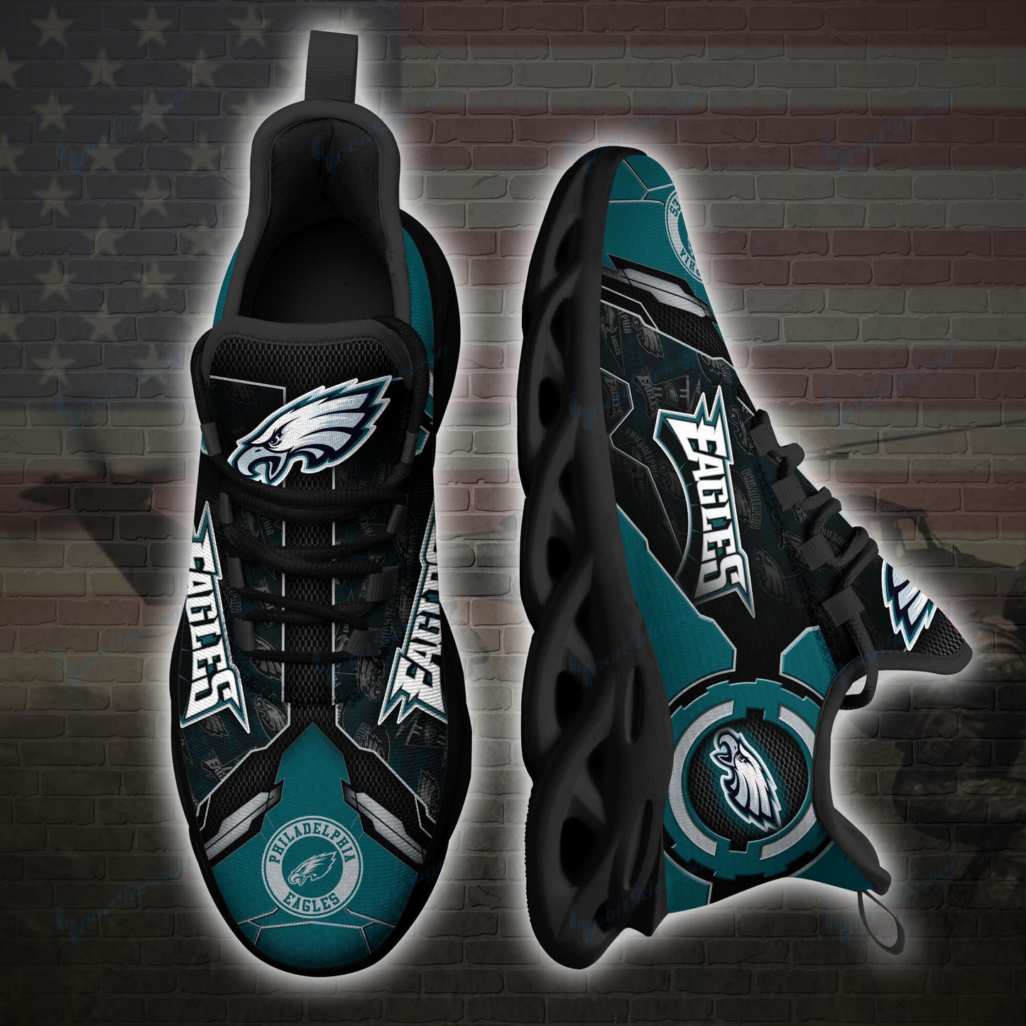 Philadelphia Eagles Yezy Running Sneakers SPD29