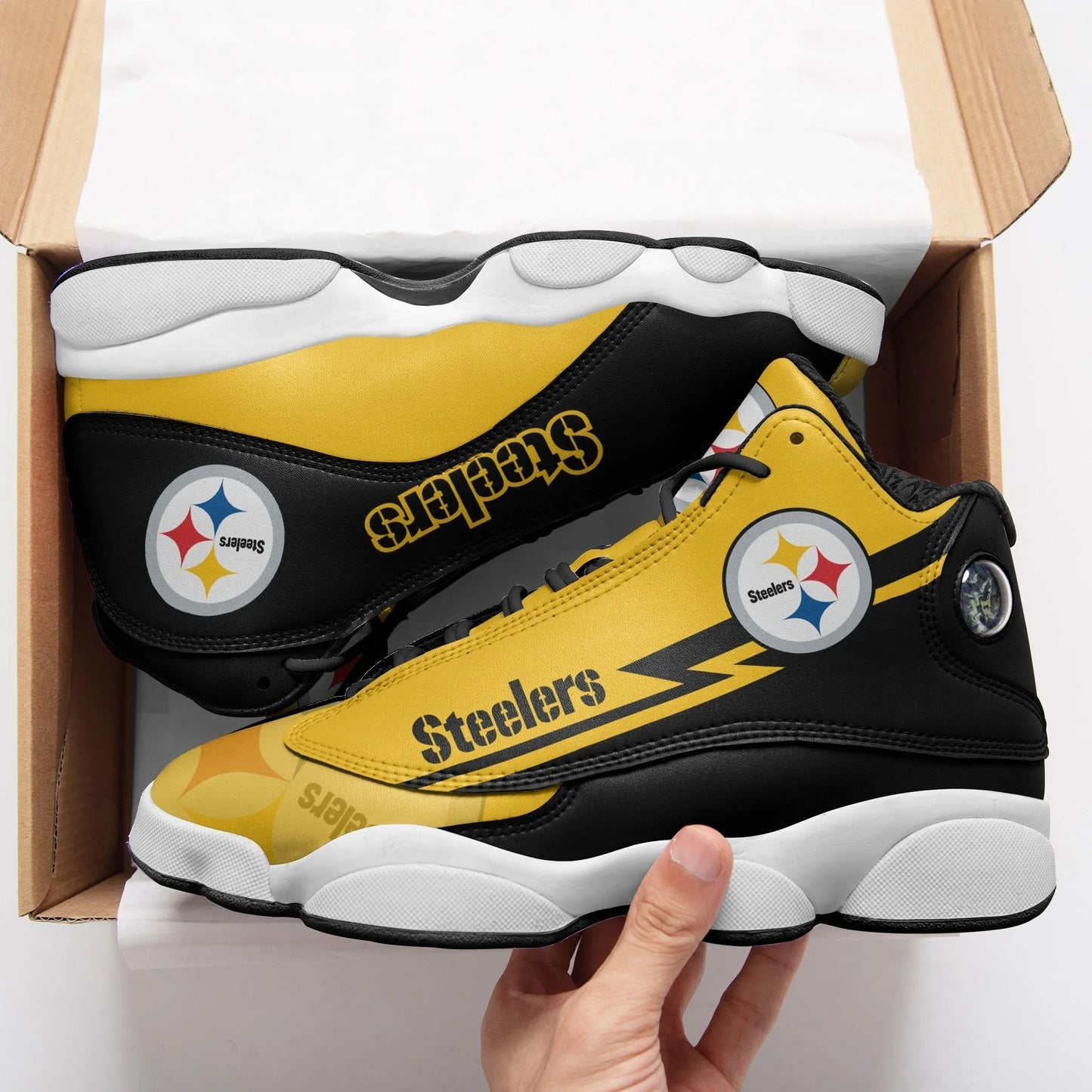 Pittsburgh Steelers Air JD13 Sneakers 144