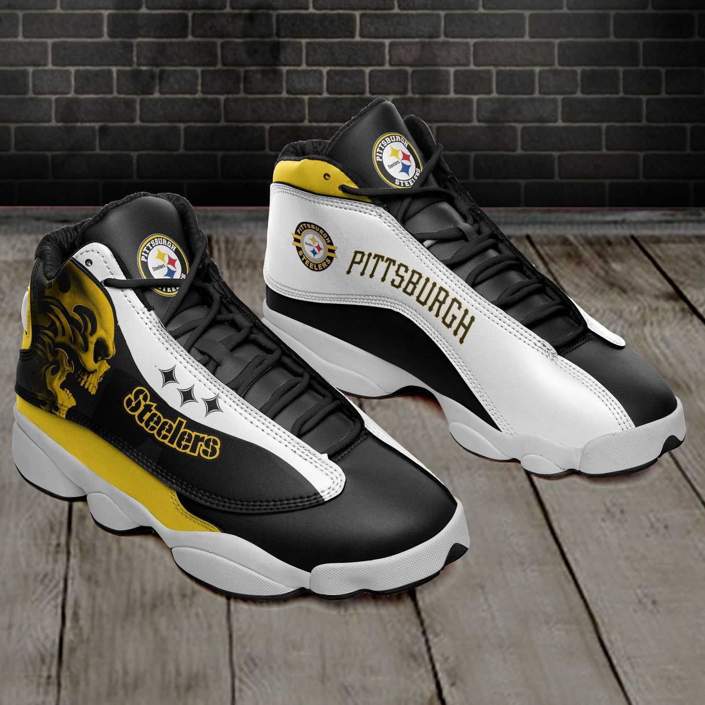 Pittsburgh Steelers Air JD13 Sneakers 316