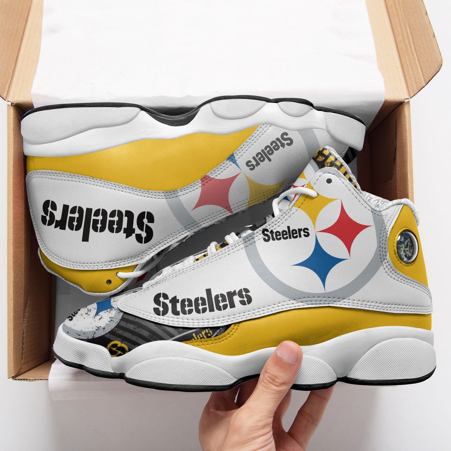Pittsburgh Steelers Air JD13 Sneakers 514