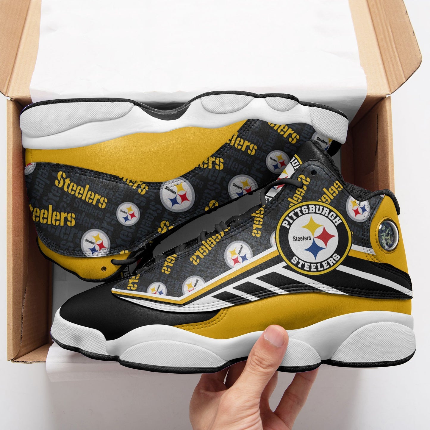 Pittsburgh Steelers Air JD13 Sneakers 638