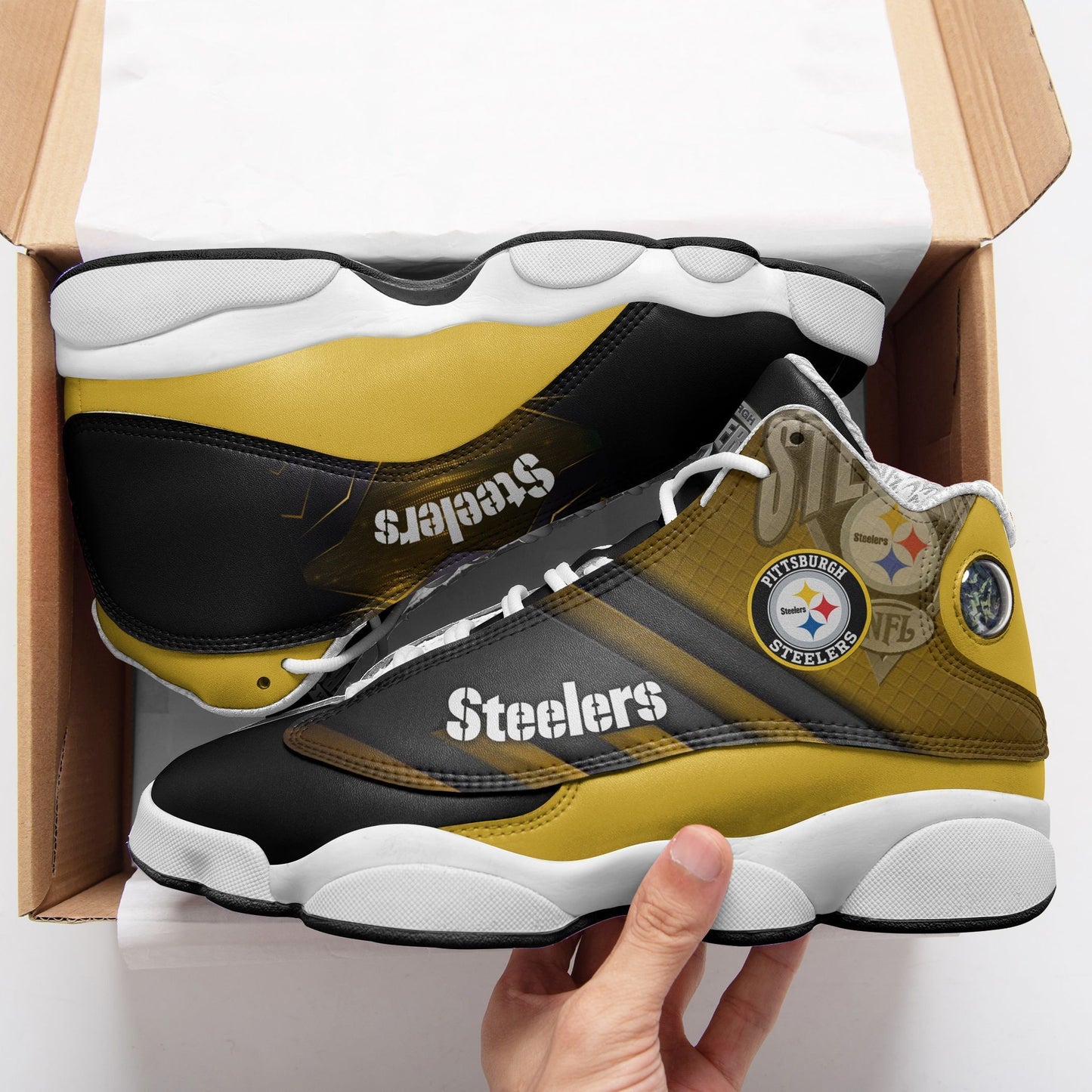Pittsburgh Steelers Air JD13 Sneakers 706