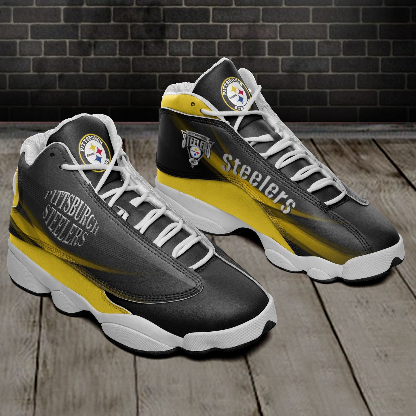 Pittsburgh Steelers Air JD13 Sneakers 724