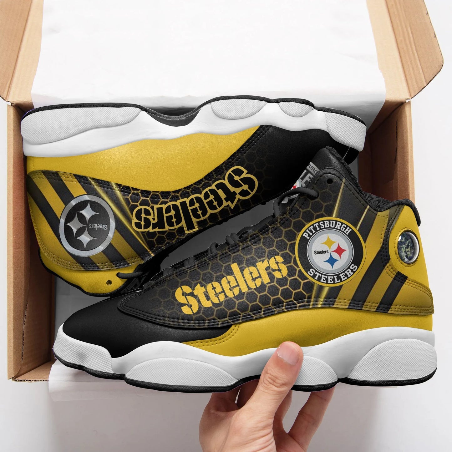 Pittsburgh Steelers Air JD13 Sneakers 732